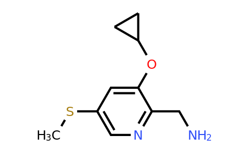 CAS 1243460-66-3 | (3-Cyclopropoxy-5-(methylthio)pyridin-2-YL)methanamine