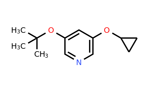 CAS 1243460-74-3 | 3-Tert-butoxy-5-cyclopropoxypyridine
