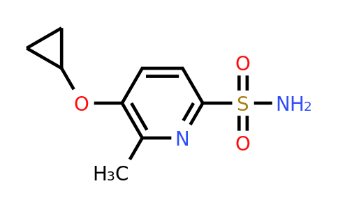 CAS 1243460-84-5 | 5-Cyclopropoxy-6-methylpyridine-2-sulfonamide