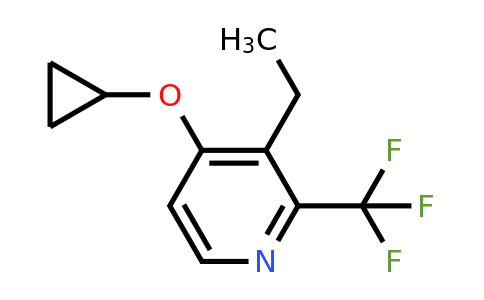 CAS 1243460-95-8 | 4-Cyclopropoxy-3-ethyl-2-(trifluoromethyl)pyridine