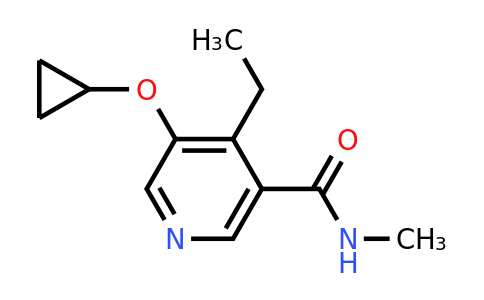 CAS 1243461-01-9 | 5-Cyclopropoxy-4-ethyl-N-methylnicotinamide