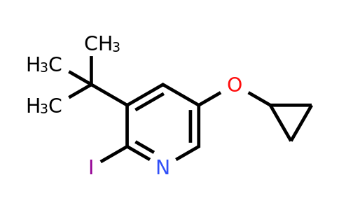 CAS 1243461-02-0 | 3-Tert-butyl-5-cyclopropoxy-2-iodopyridine
