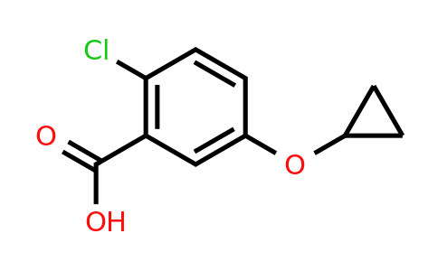 CAS 1243461-04-2 | 2-Chloro-5-cyclopropoxybenzoic acid