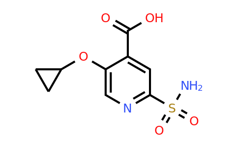 CAS 1243461-15-5 | 5-Cyclopropoxy-2-sulfamoylisonicotinic acid
