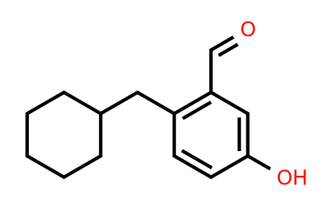 CAS 1243461-17-7 | 2-(Cyclohexylmethyl)-5-hydroxybenzaldehyde