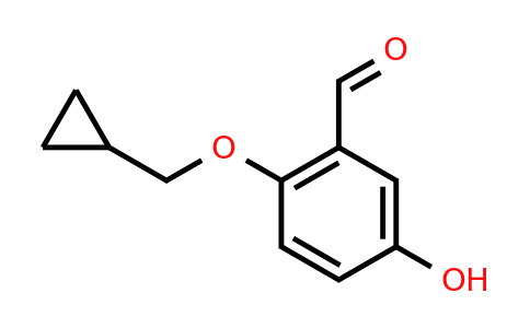CAS 1243461-18-8 | 2-(Cyclopropylmethoxy)-5-hydroxybenzaldehyde