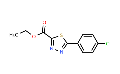 CAS 1243461-28-0 | 5-(4-Chlorophenyl)-1,3,4-thiadiazole-2-carboxylic acid ethyl ester