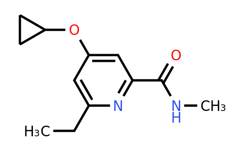 CAS 1243461-29-1 | 4-Cyclopropoxy-6-ethyl-N-methylpicolinamide