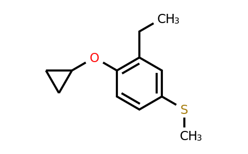 CAS 1243461-31-5 | (4-Cyclopropoxy-3-ethylphenyl)(methyl)sulfane