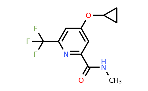 CAS 1243461-32-6 | 4-Cyclopropoxy-N-methyl-6-(trifluoromethyl)picolinamide