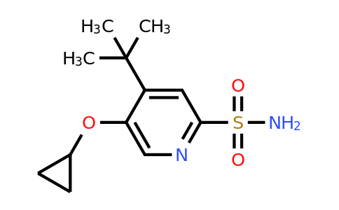 CAS 1243461-36-0 | 4-Tert-butyl-5-cyclopropoxypyridine-2-sulfonamide