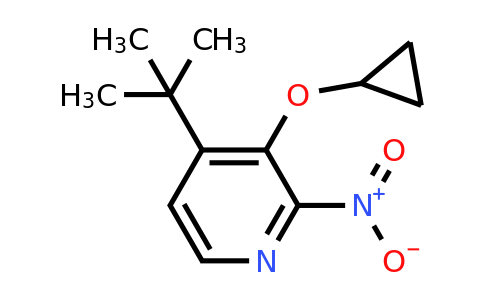 CAS 1243461-48-4 | 4-Tert-butyl-3-cyclopropoxy-2-nitropyridine