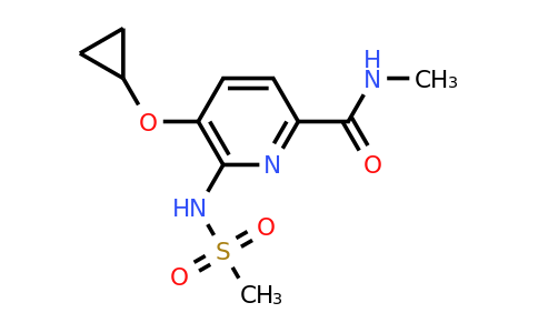 CAS 1243461-49-5 | 5-Cyclopropoxy-N-methyl-6-(methylsulfonamido)picolinamide