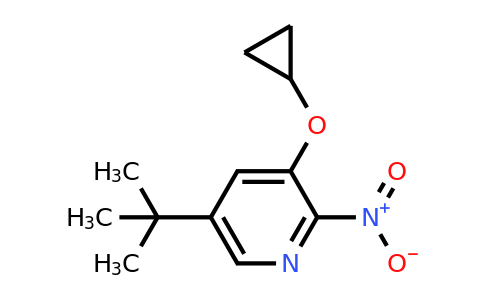 CAS 1243461-56-4 | 5-Tert-butyl-3-cyclopropoxy-2-nitropyridine