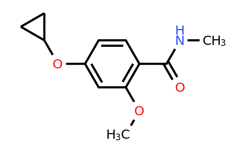 CAS 1243461-58-6 | 4-Cyclopropoxy-2-methoxy-N-methylbenzamide