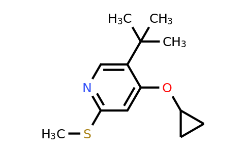 CAS 1243461-63-3 | 5-Tert-butyl-4-cyclopropoxy-2-(methylthio)pyridine