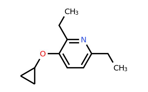 CAS 1243461-65-5 | 3-Cyclopropoxy-2,6-diethylpyridine