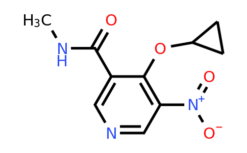 CAS 1243461-69-9 | 4-Cyclopropoxy-N-methyl-5-nitronicotinamide