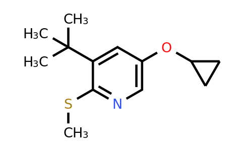 CAS 1243461-71-3 | 3-Tert-butyl-5-cyclopropoxy-2-(methylthio)pyridine