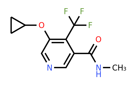 CAS 1243461-83-7 | 5-Cyclopropoxy-N-methyl-4-(trifluoromethyl)nicotinamide