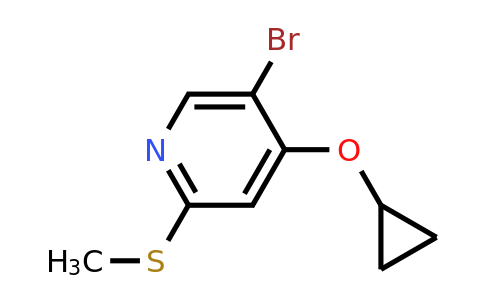 CAS 1243461-84-8 | 5-Bromo-4-cyclopropoxy-2-(methylsulfanyl)pyridine