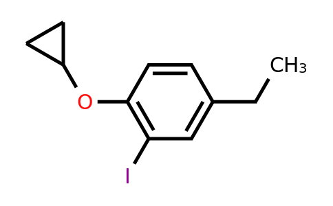 CAS 1243461-86-0 | 1-Cyclopropoxy-4-ethyl-2-iodobenzene