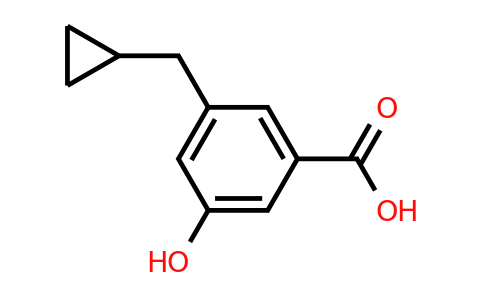 CAS 1243461-87-1 | 3-(Cyclopropylmethyl)-5-hydroxybenzoic acid