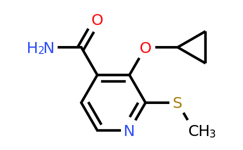 CAS 1243461-90-6 | 3-Cyclopropoxy-2-(methylthio)isonicotinamide