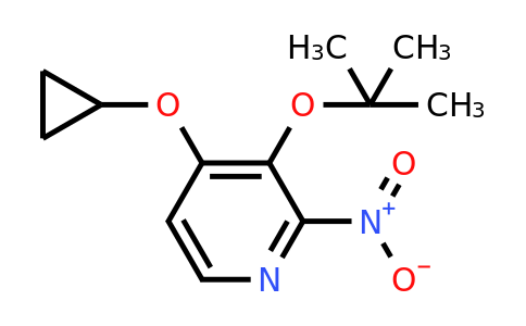 CAS 1243461-92-8 | 3-Tert-butoxy-4-cyclopropoxy-2-nitropyridine