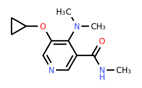 CAS 1243461-94-0 | 5-Cyclopropoxy-4-(dimethylamino)-N-methylnicotinamide