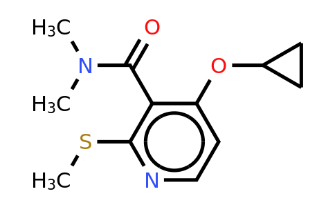 CAS 1243461-97-3 | 4-Cyclopropoxy-N,n-dimethyl-2-(methylthio)nicotinamide