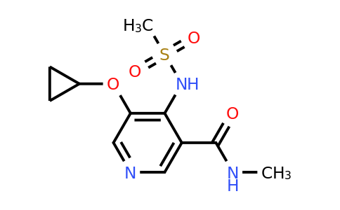 CAS 1243462-03-4 | 5-Cyclopropoxy-N-methyl-4-(methylsulfonamido)nicotinamide