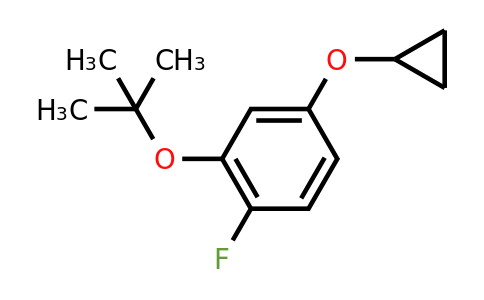 CAS 1243462-05-6 | 2-Tert-butoxy-4-cyclopropoxy-1-fluorobenzene