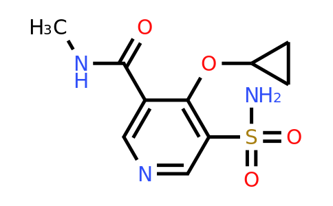 CAS 1243462-09-0 | 4-Cyclopropoxy-N-methyl-5-sulfamoylnicotinamide
