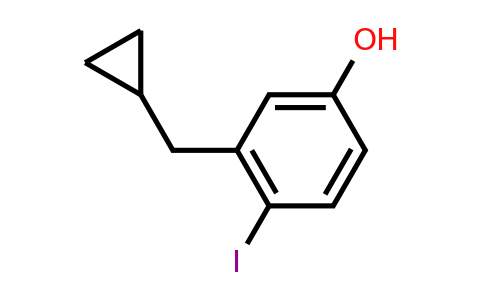 CAS 1243462-11-4 | 3-(Cyclopropylmethyl)-4-iodophenol