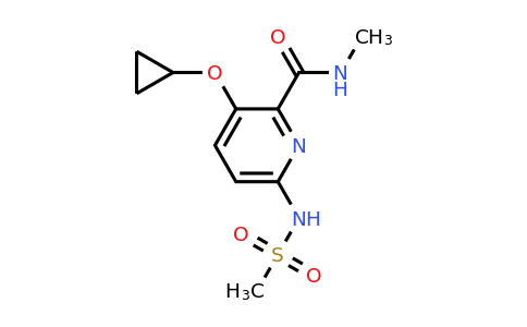 CAS 1243462-17-0 | 3-Cyclopropoxy-N-methyl-6-(methylsulfonamido)picolinamide