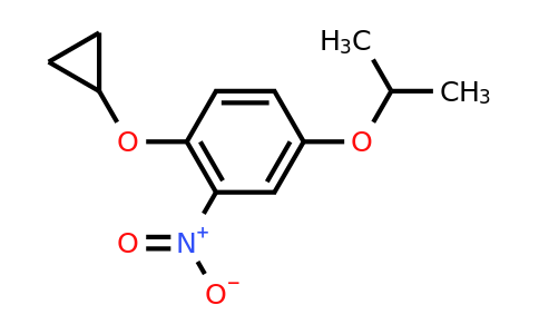 CAS 1243462-20-5 | 1-Cyclopropoxy-4-isopropoxy-2-nitrobenzene