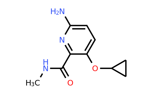 CAS 1243462-26-1 | 6-Amino-3-cyclopropoxy-N-methylpicolinamide