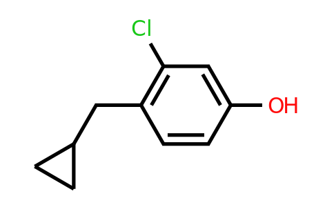 CAS 1243462-27-2 | 3-Chloro-4-(cyclopropylmethyl)phenol