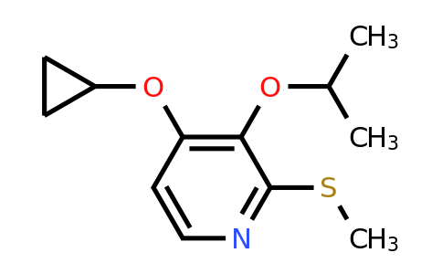 CAS 1243462-33-0 | 4-Cyclopropoxy-3-isopropoxy-2-(methylthio)pyridine