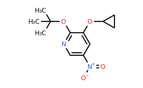 CAS 1243462-38-5 | 2-Tert-butoxy-3-cyclopropoxy-5-nitropyridine