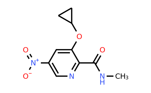 CAS 1243462-45-4 | 3-Cyclopropoxy-N-methyl-5-nitropicolinamide