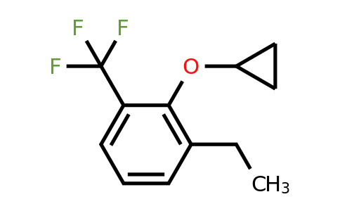 CAS 1243462-47-6 | 2-Cyclopropoxy-1-ethyl-3-(trifluoromethyl)benzene