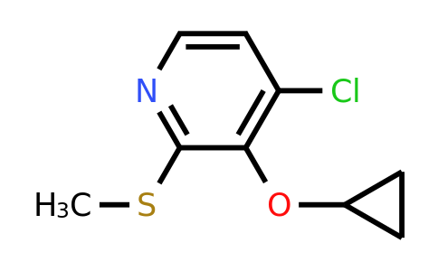 CAS 1243462-51-2 | 4-Chloro-3-cyclopropoxy-2-(methylsulfanyl)pyridine