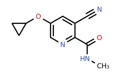 CAS 1243462-53-4 | 3-Cyano-5-cyclopropoxy-N-methylpicolinamide