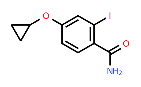 CAS 1243462-60-3 | 4-Cyclopropoxy-2-iodobenzamide
