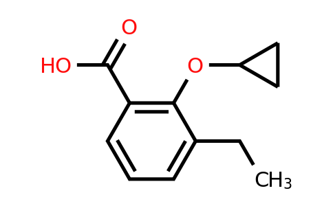 CAS 1243462-61-4 | 2-Cyclopropoxy-3-ethylbenzoic acid