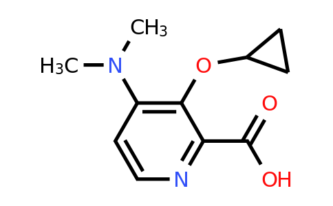 CAS 1243462-67-0 | 3-Cyclopropoxy-4-(dimethylamino)picolinic acid