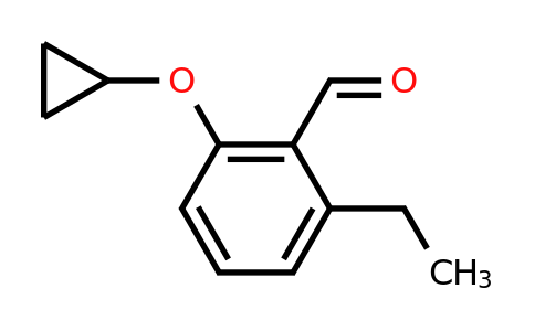 CAS 1243462-68-1 | 2-Cyclopropoxy-6-ethylbenzaldehyde