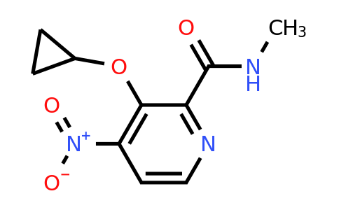 CAS 1243462-71-6 | 3-Cyclopropoxy-N-methyl-4-nitropicolinamide